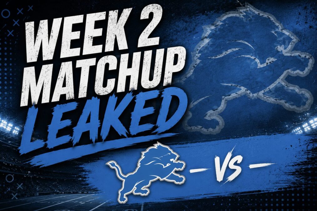 Detroit Lions schedule leak