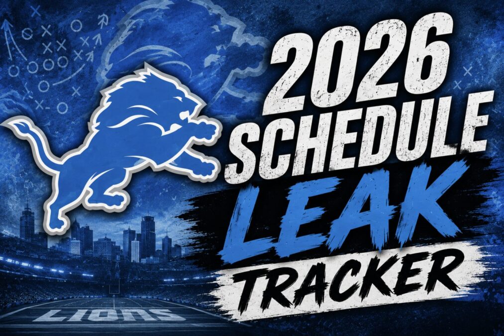 Detroit Lions 2026 schedule leak tracker