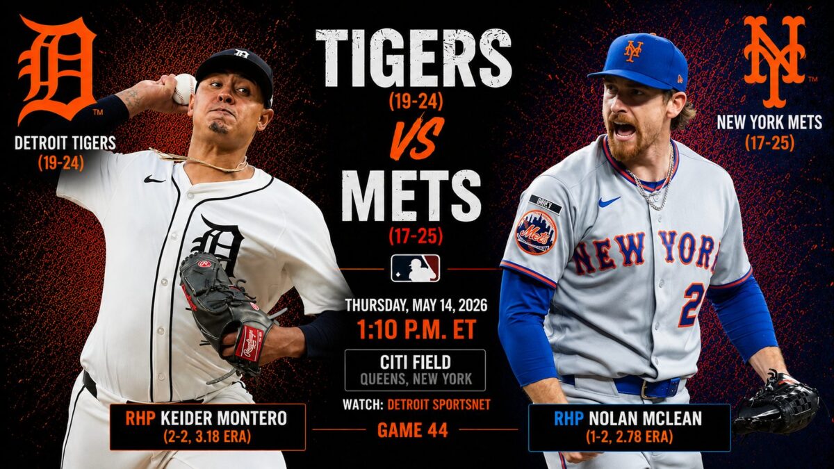 Tigers vs Mets Game 44