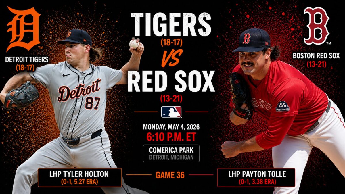 Game 36 Tigers vs Red Sox
