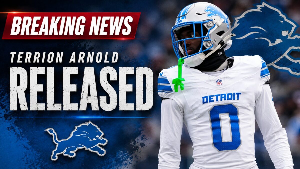 Detroit Lions release Terrion Arnold after judge grants $1 million bond