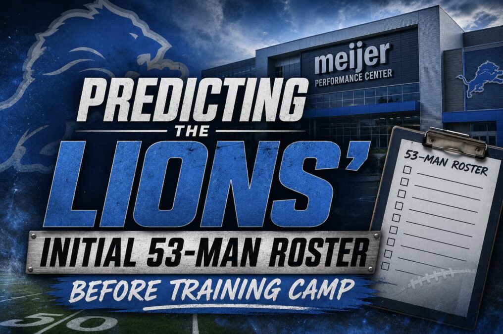 Detroit Lions 53-man roster prediction 2026