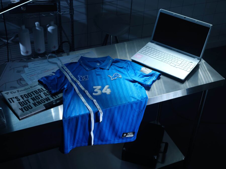 Photo courtesy of Fanatics Detroit Lions soccer-style jersey