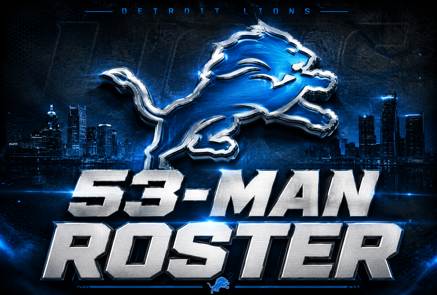 Detroit Lions 53-Man Roster