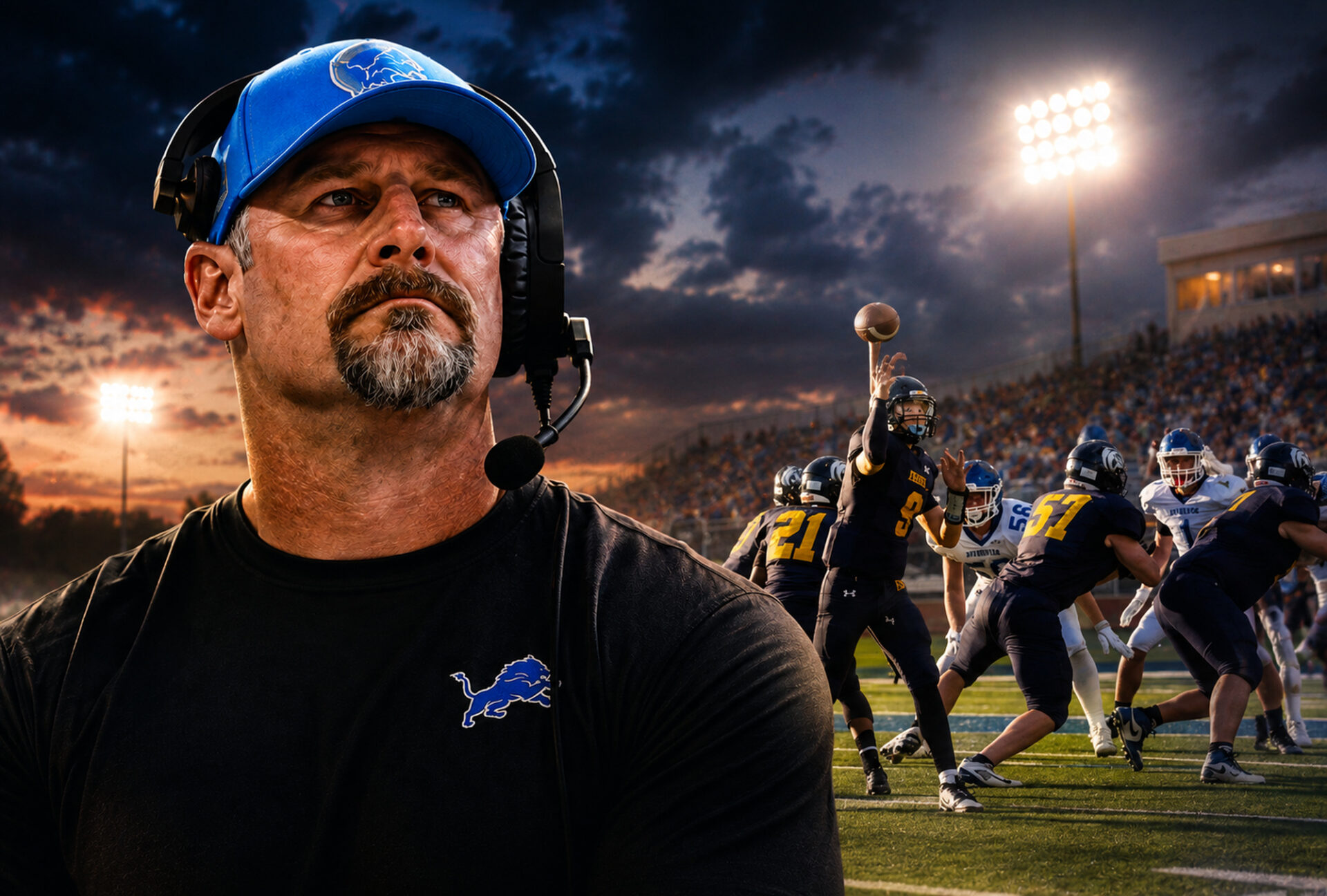Dan Campbell high school football message