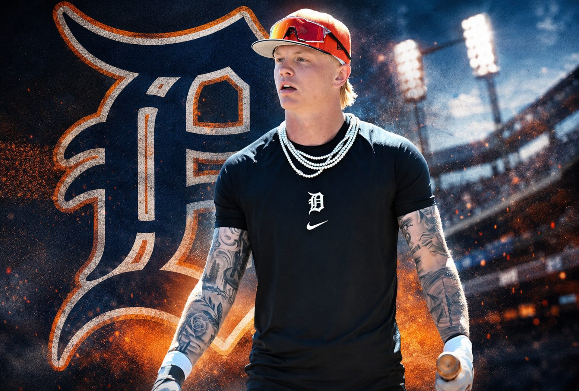 Max Clark Tigers message Max Clark Tigers outfield communication Max Clark Miguel Cabrera