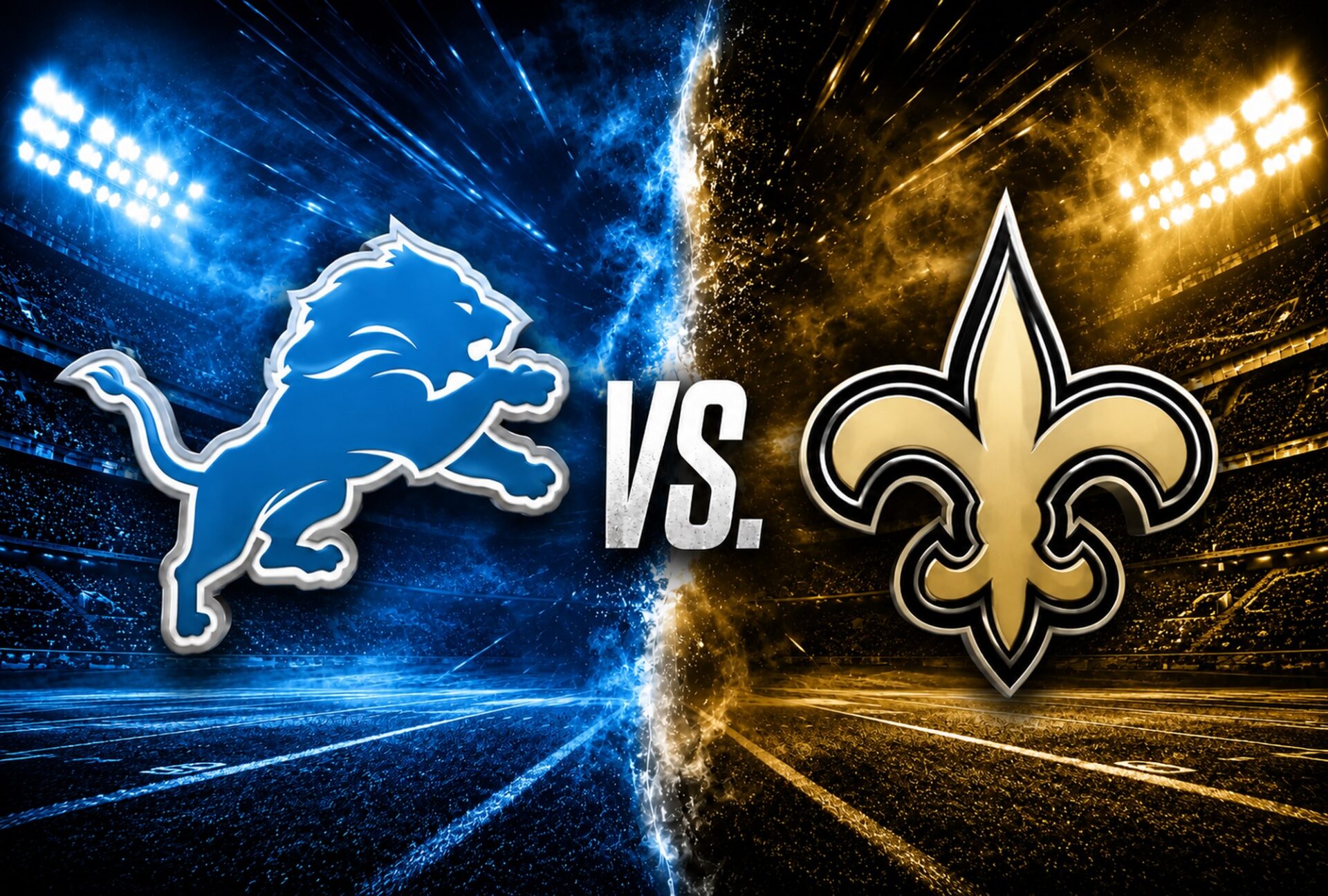 Detroit Lions vs New Orleans Saints point spread