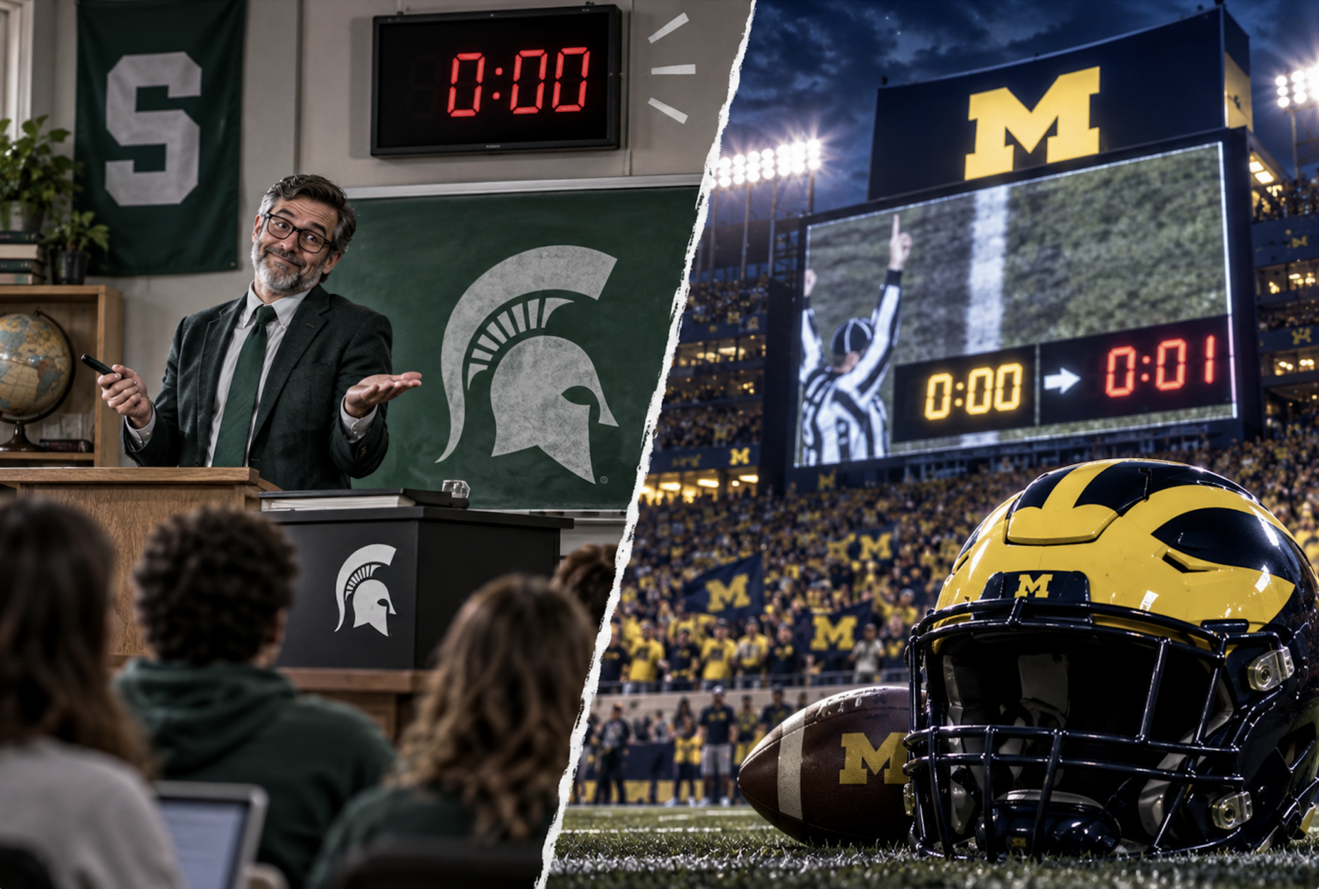 Michigan State professor Michigan clock controversy