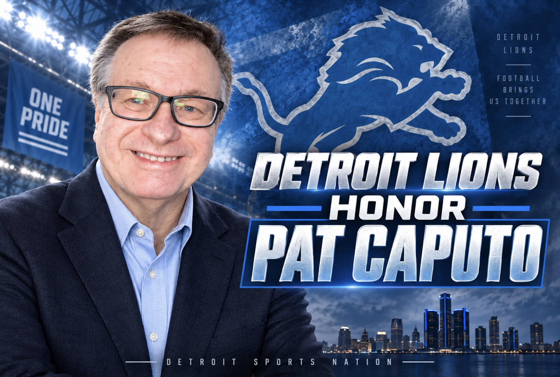 Detroit Lions Pat Caputo tribute