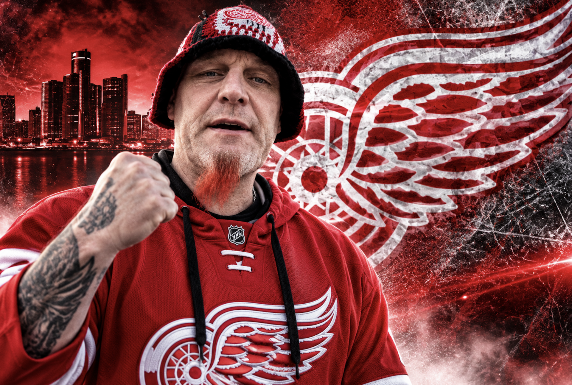Darren McCarty Red Wings GM Shawn Horcoff