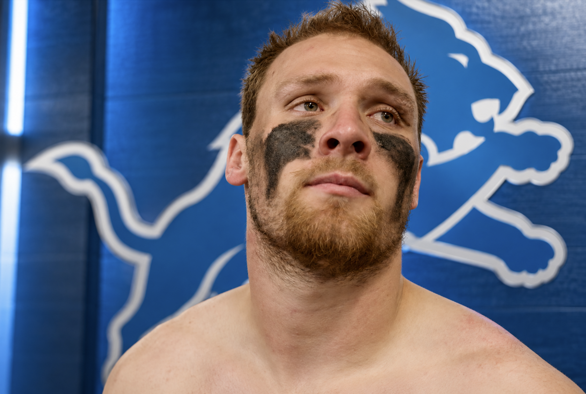Detroit Lions linebacker Jack Campbell during the loss to the Buffalo Bills