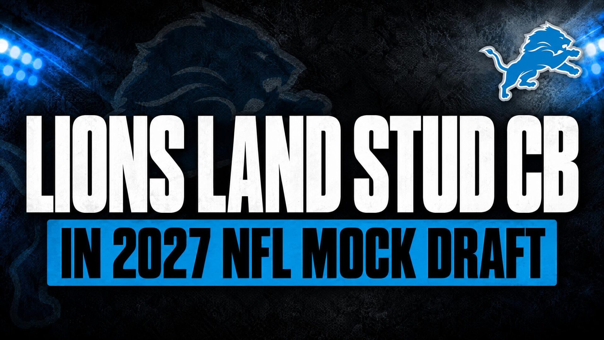 Detroit Lions 2027 NFL mock draft