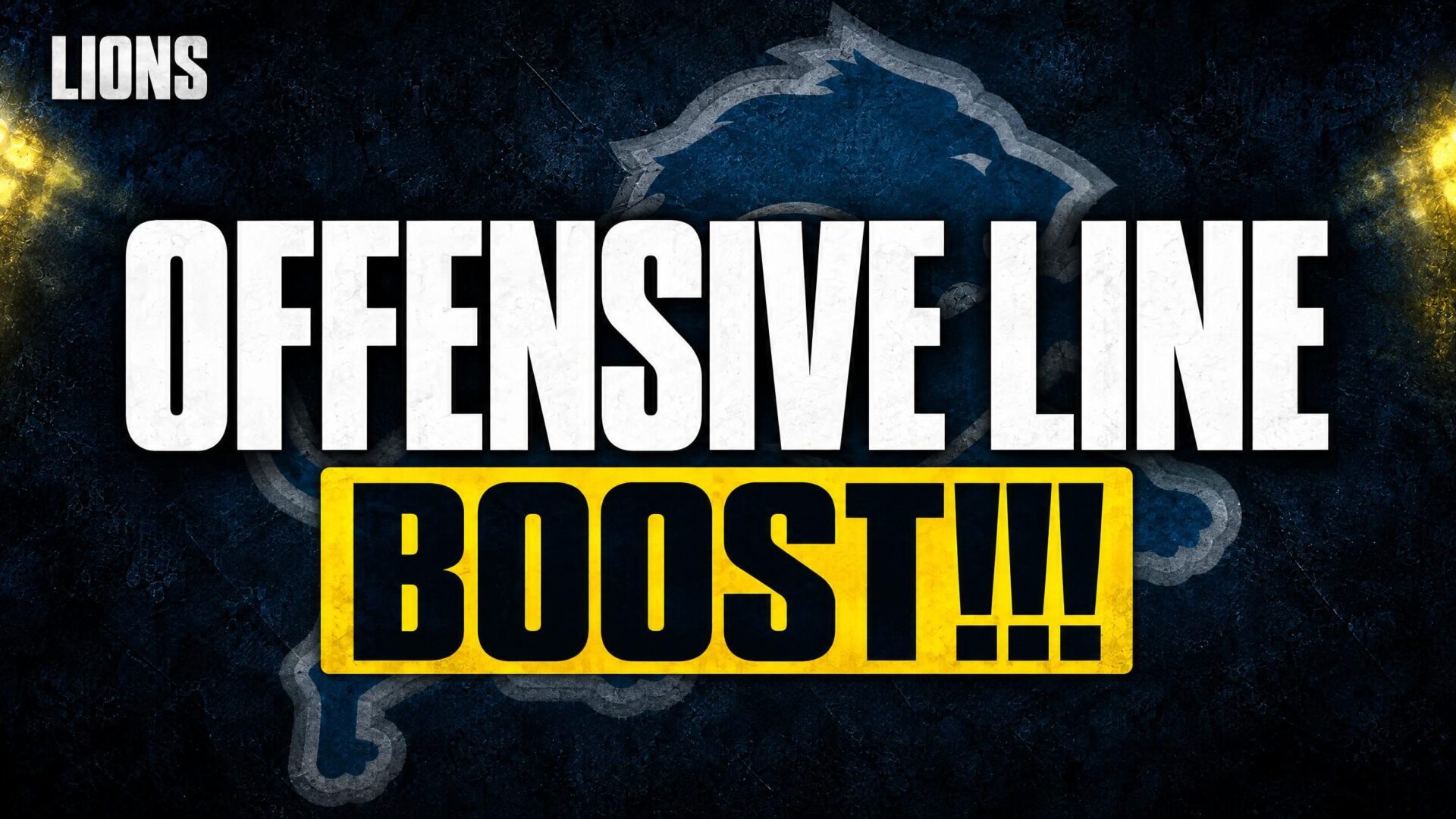 Detroit Lions offensive line boost