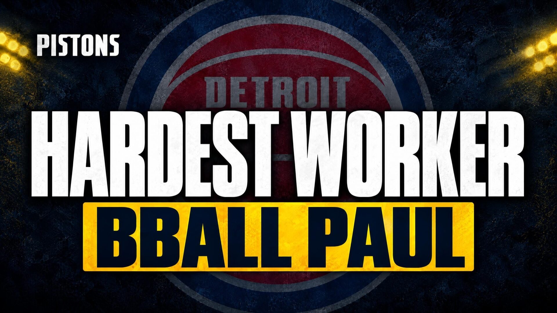 HARDEST WORKER — BBALL PAUL