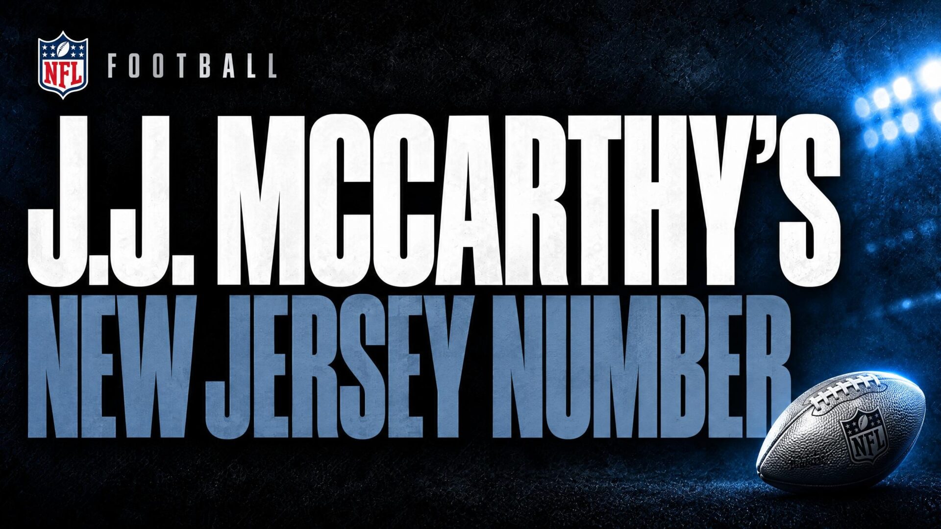 J.J. McCarthy jersey number