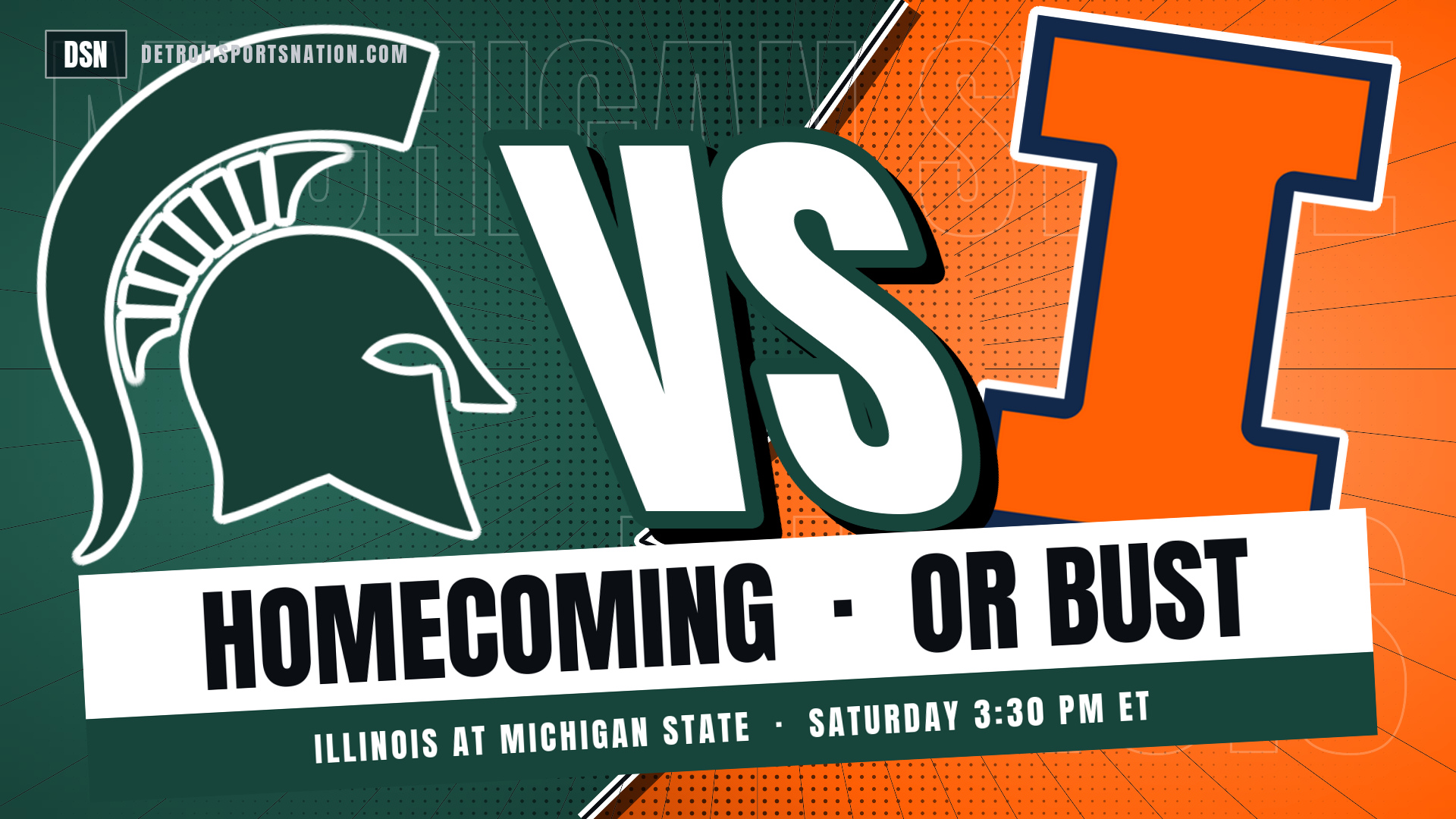 Michigan State vs. Illinois homecoming matchup at Spartan Stadium