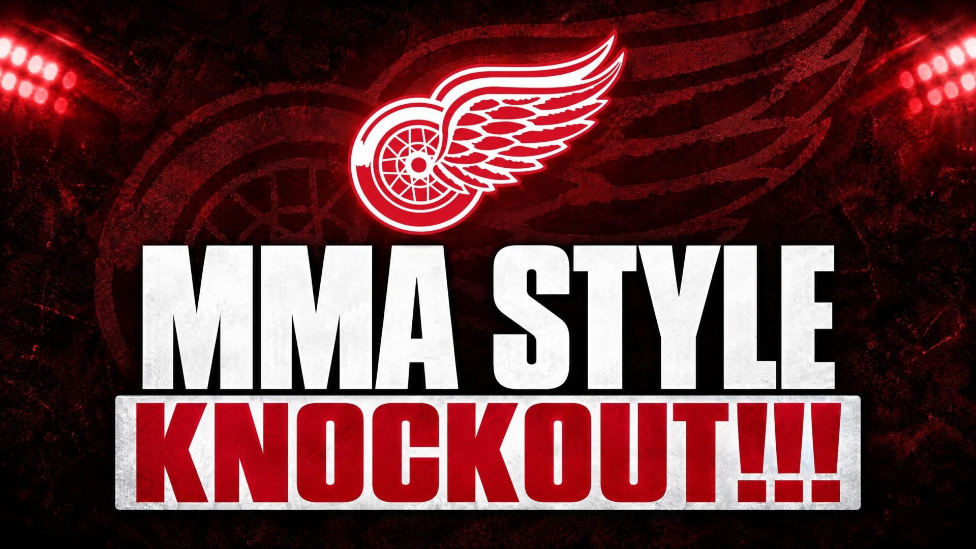 Detroit Red Wings Keegan Kolesar Fight With Jets' Tyrel Bauer