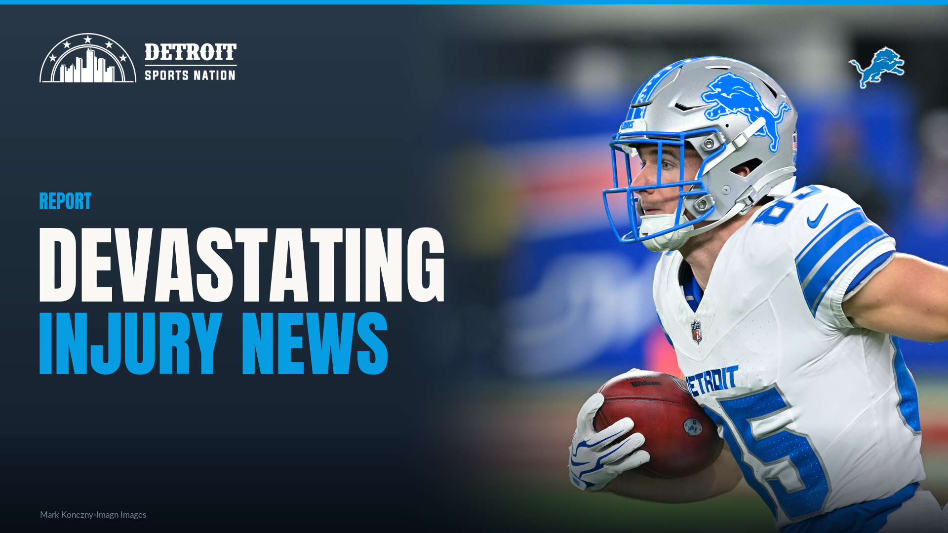 Upset Visual Tom Kennedy Injury Expected to End Detroit Lions Returner's Season