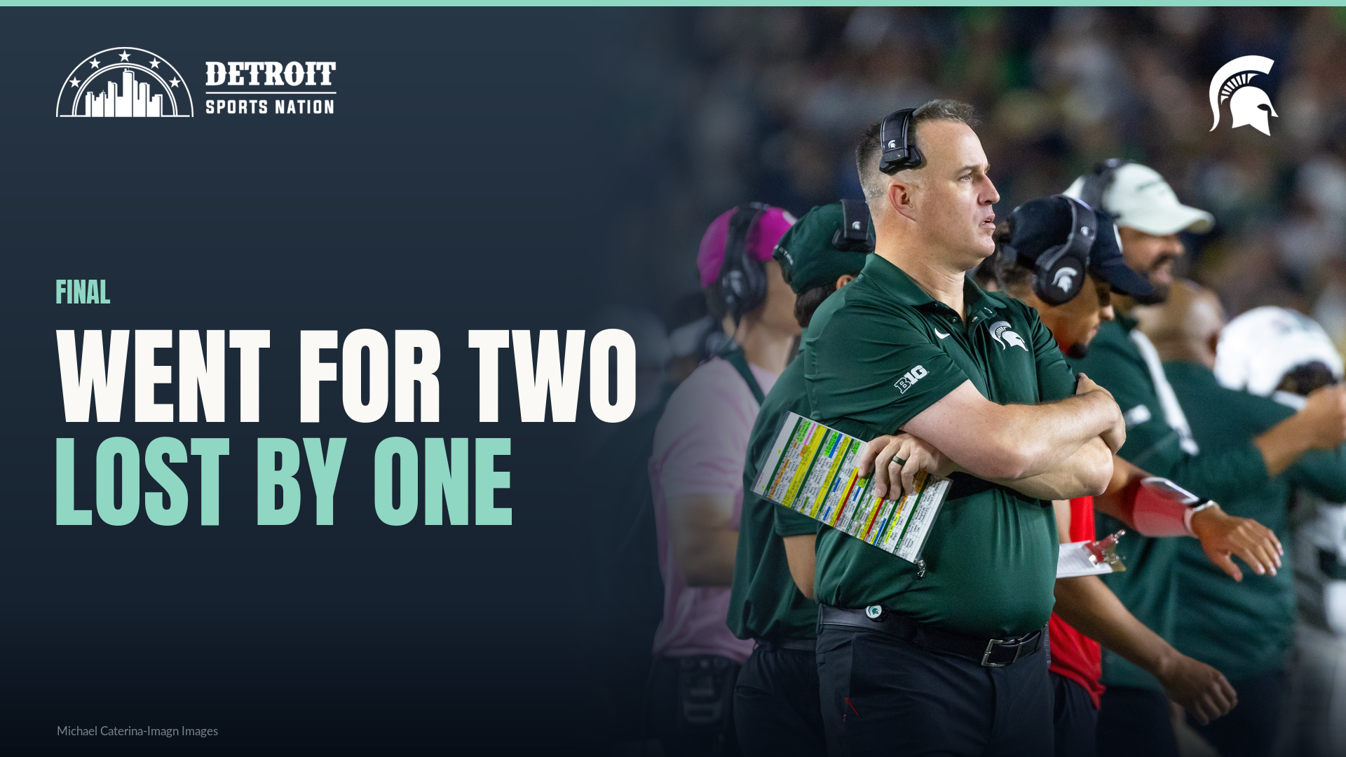 Michigan State vs. Illinois: Spartans coach Pat Fitzgerald on the sideline