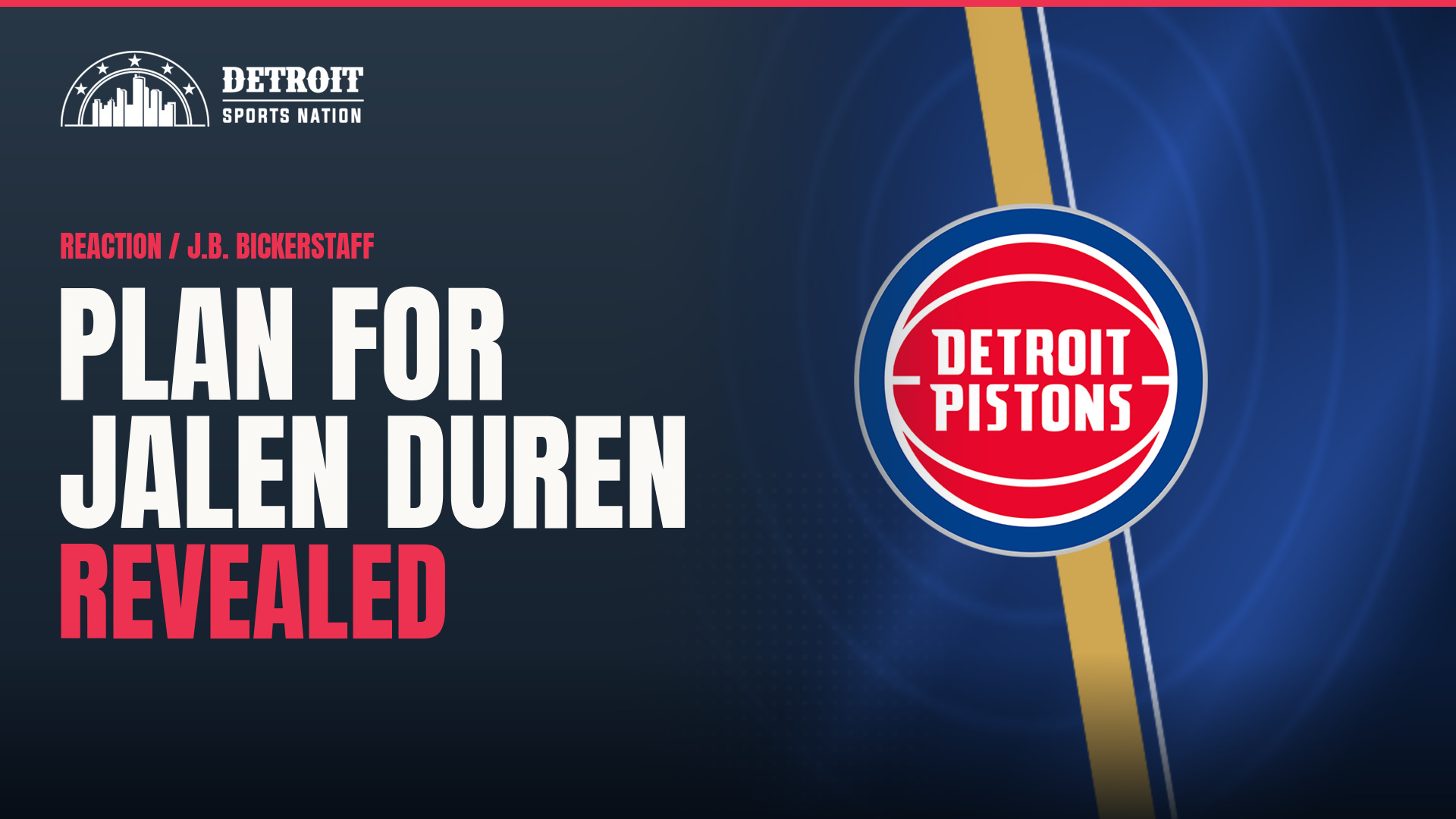 Detroit Pistons Plan Jalen Duren Preseason Debut, No Date Set