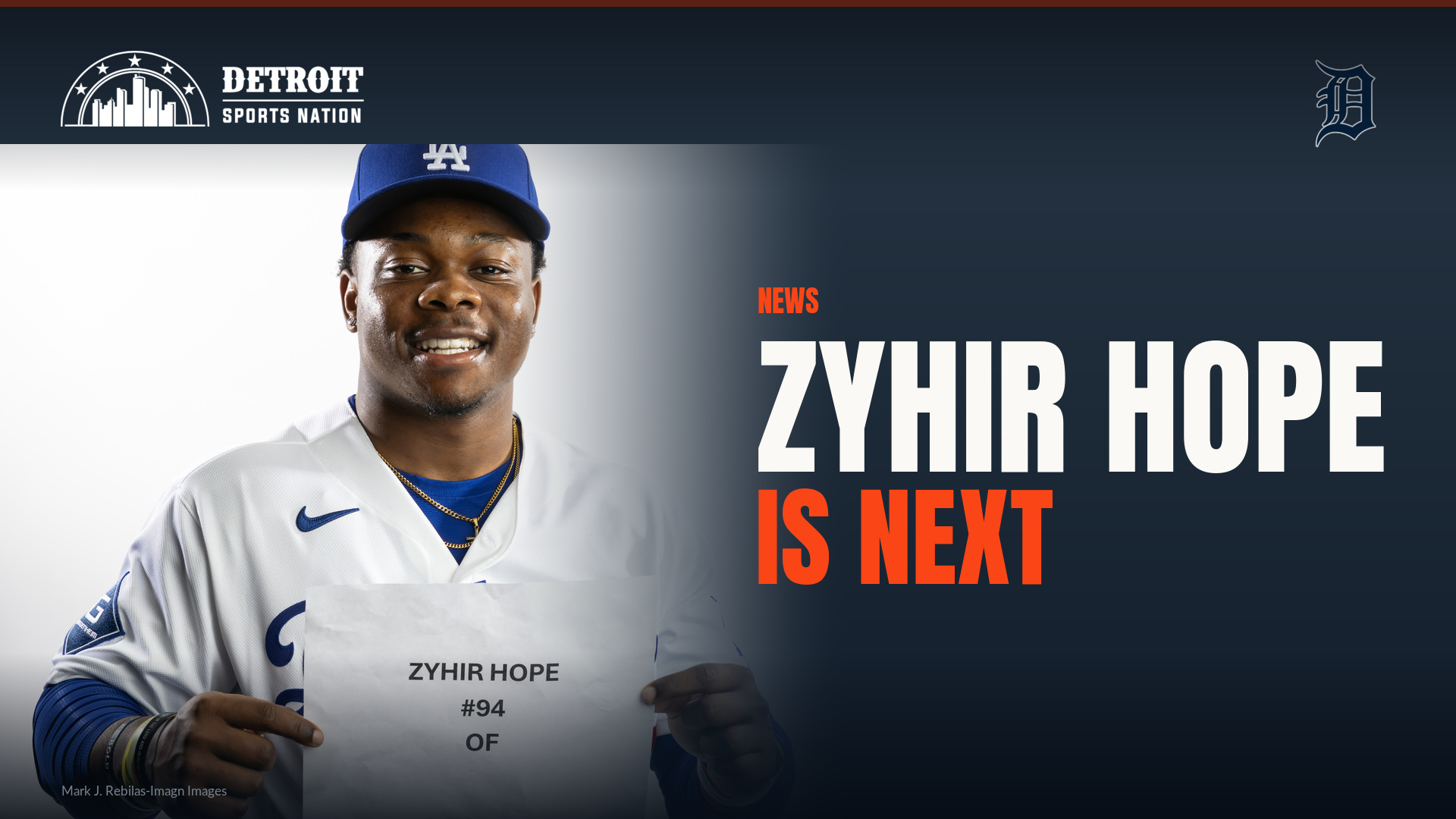 Zyhir Hope, Detroit Tigers outfield prospect, in the Arizona Fall League