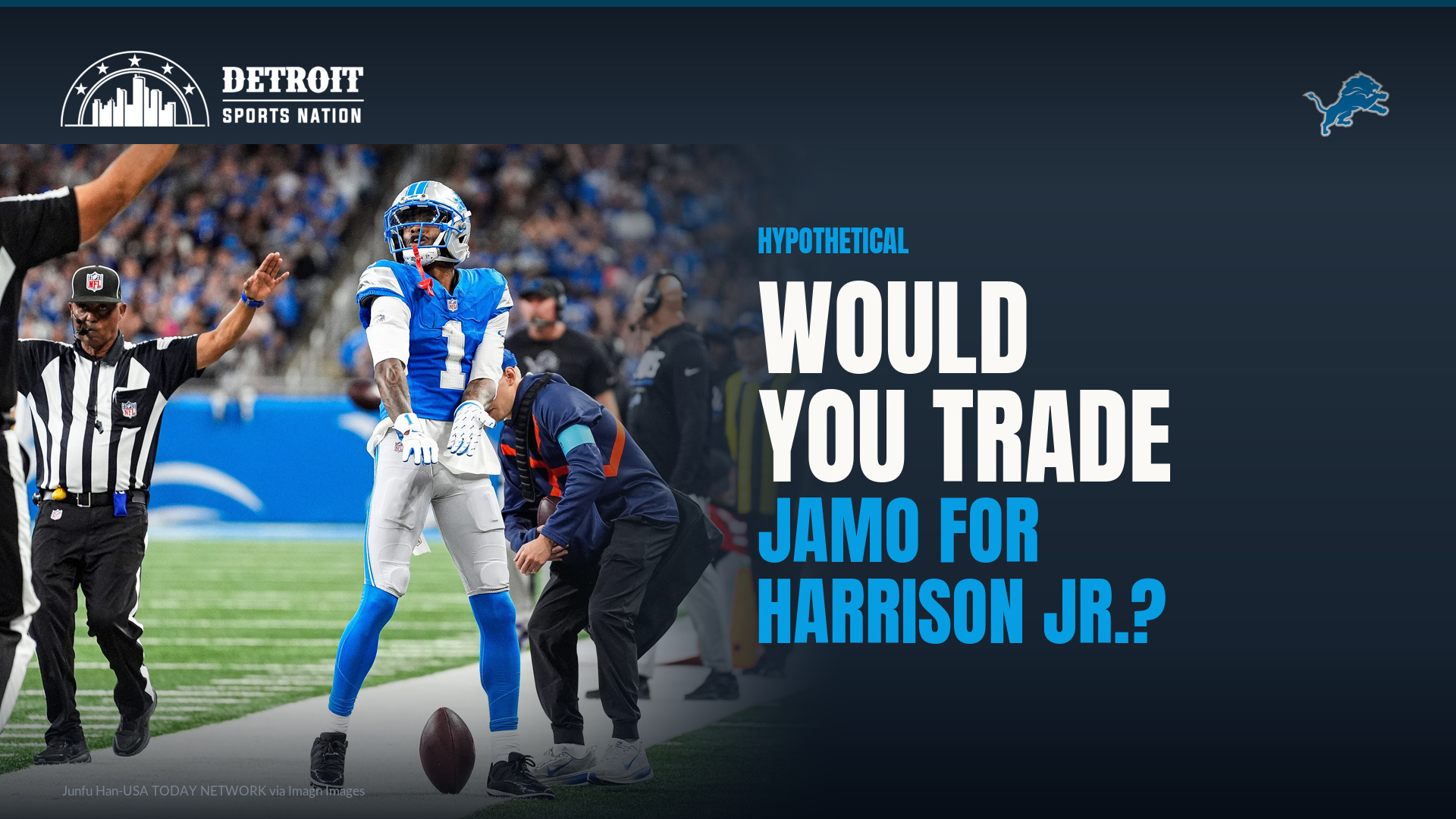 Jameson Williams Marvin Harrison Jr. trade