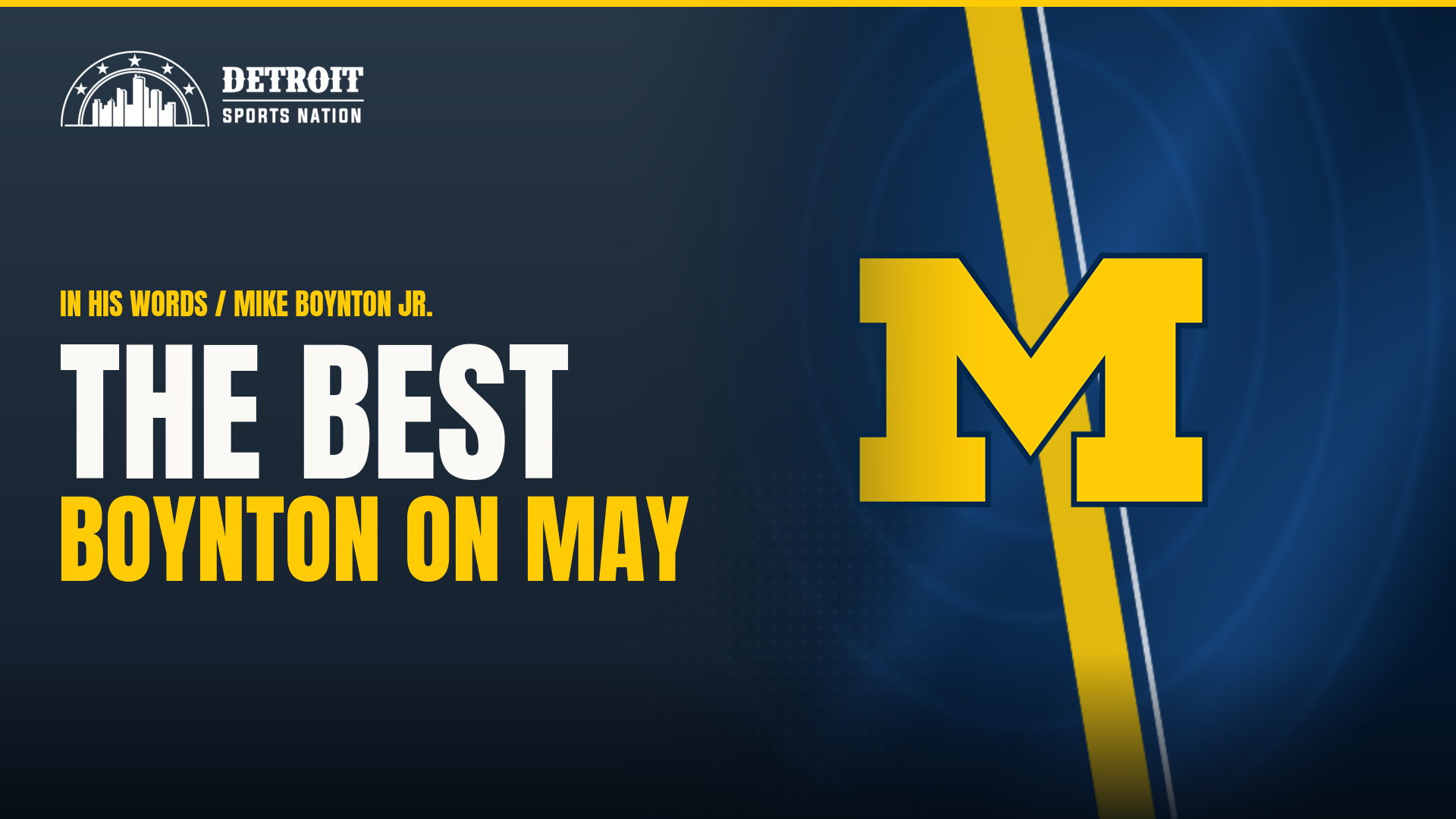 Michigan Wolverines head coach Mike Boynton Jr. on Dusty May