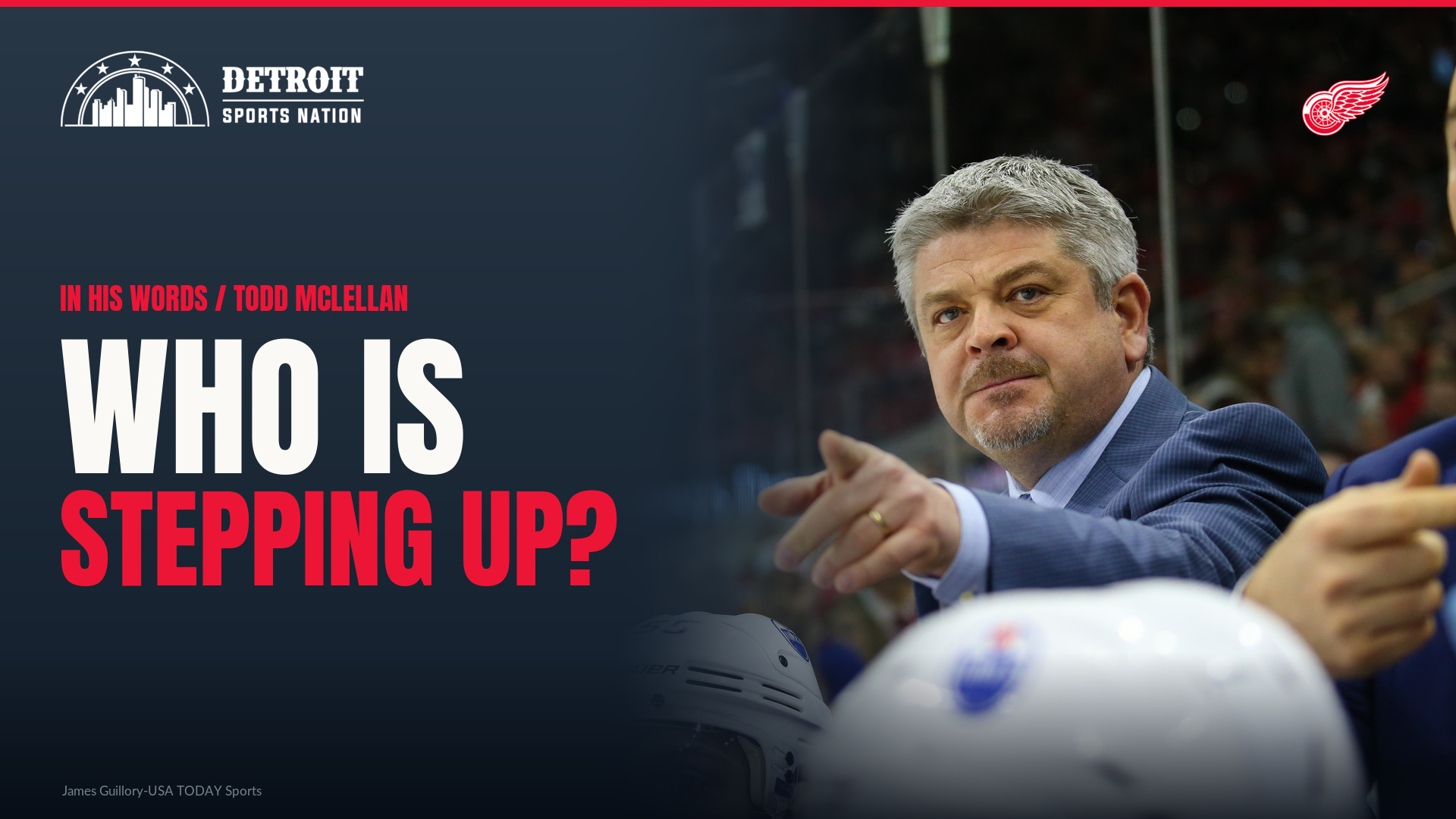 Todd McLellan Red Wings leadership