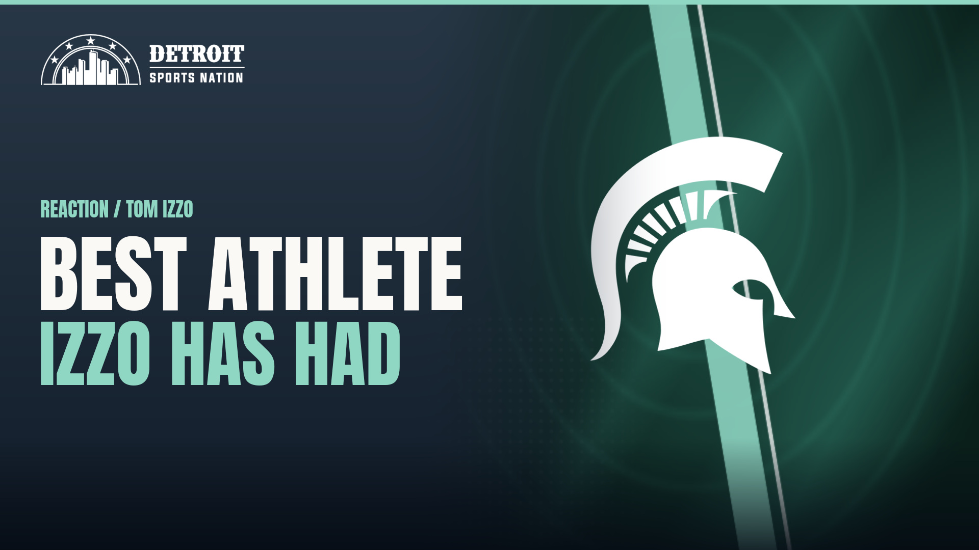 Coen Carr Michigan State Spartans graphic after Tom Izzo called him his best athlete