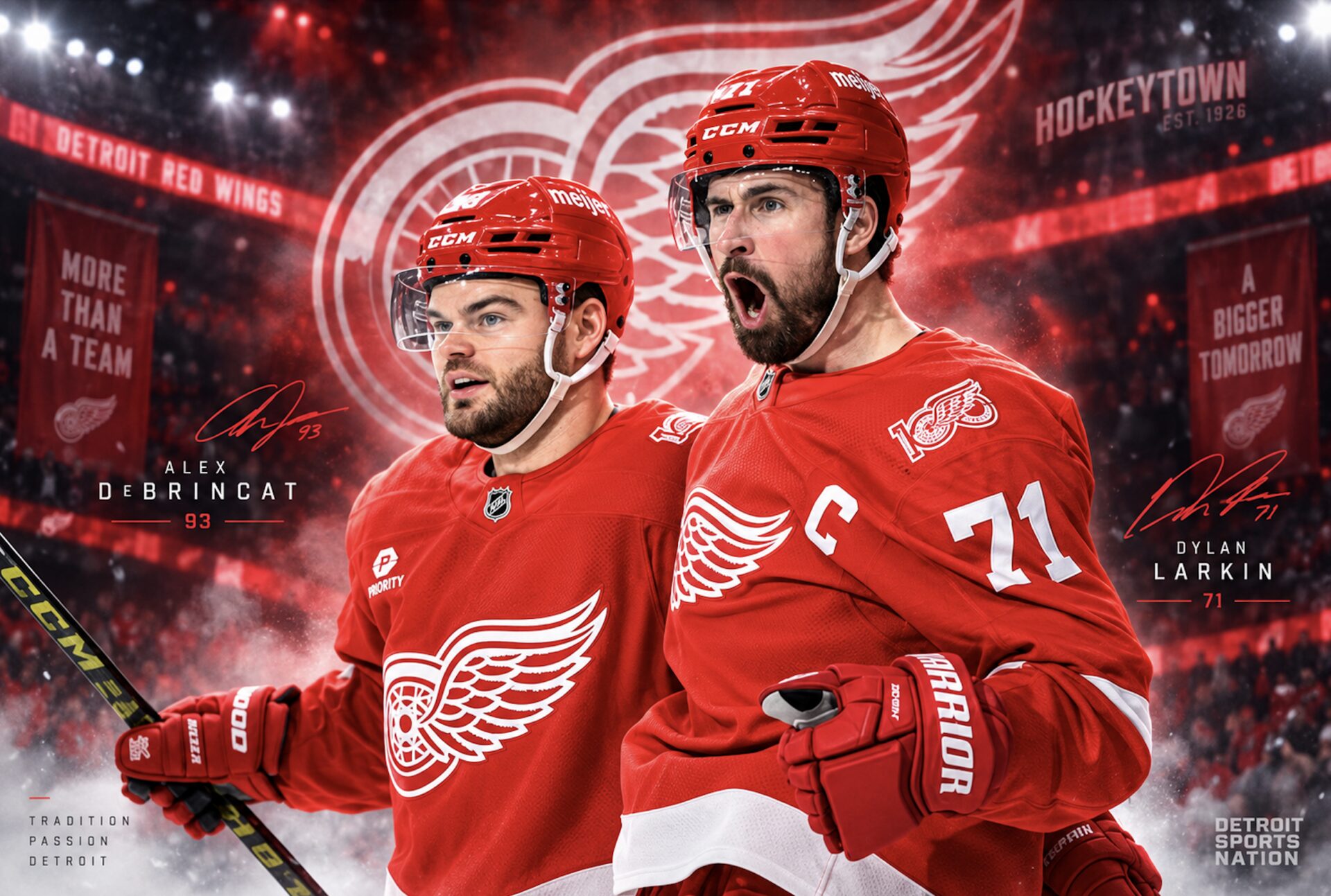 Alex DeBrincat Dylan Larkin trade request Dylan Larkin’s return Alex DeBrincat Dylan Larkin