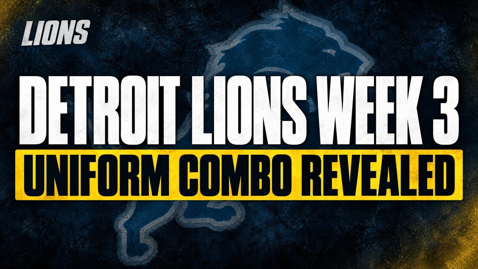 Detroit Lions uniform combo vs Jets