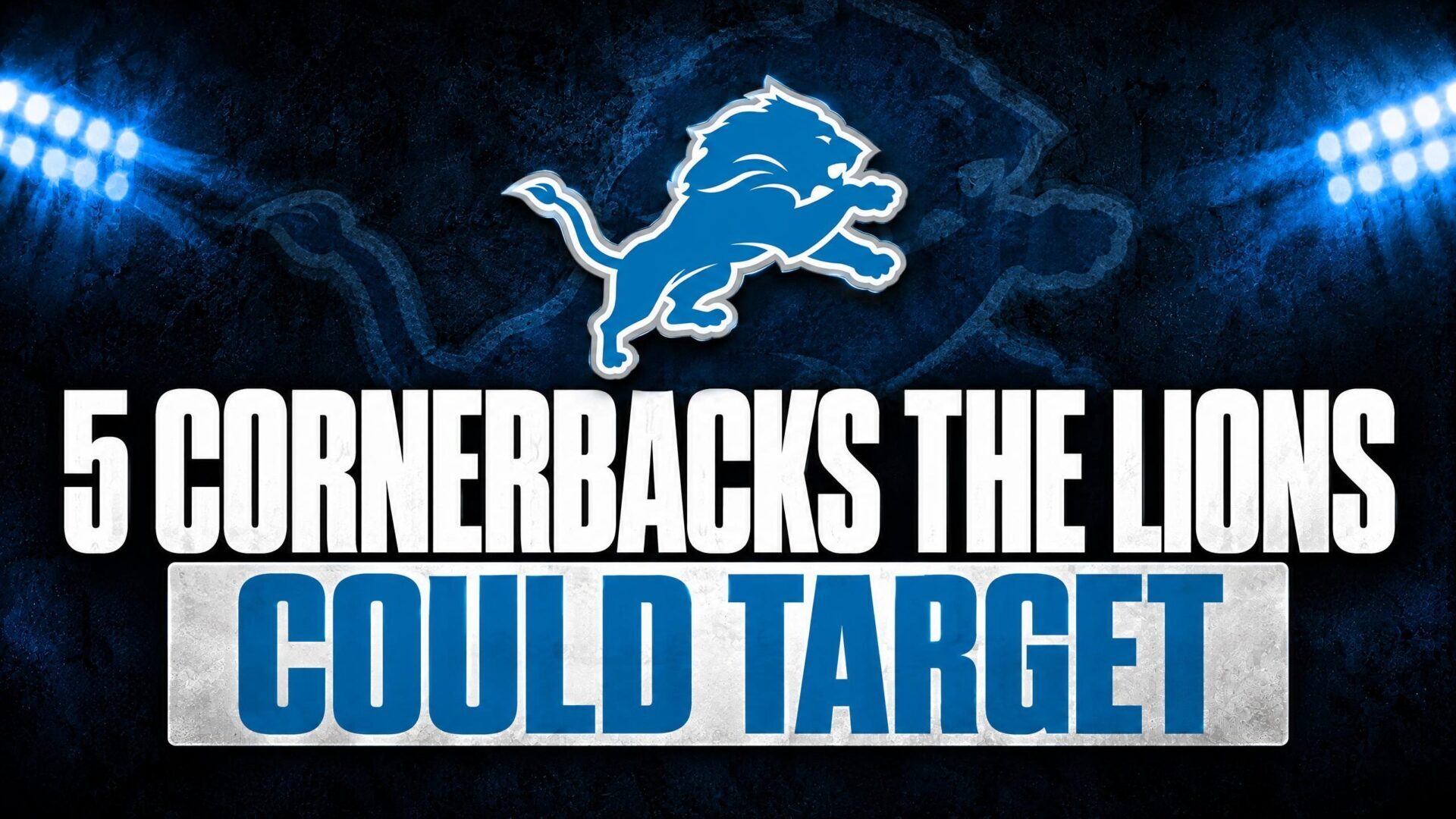 Lions cornerback trade targets