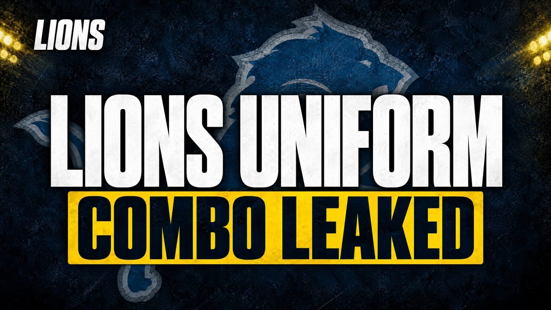 Detroit Lions Sunday Night Football uniform