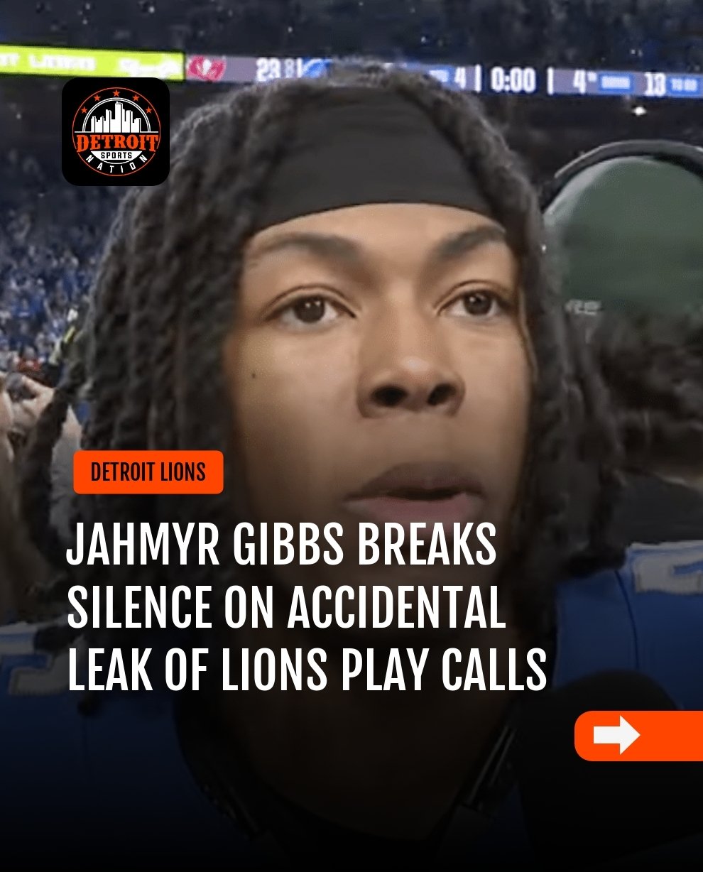 Jahmyr Gibbs Breaks Silence On Accidental Leak of Lions Play Calls
