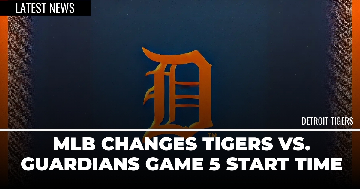 MLB Changes Tigers vs. Guardians Game 5 Start Time